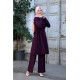 Ahenk Tunik Pantolon Takım Mor Ahenk Tunik Pantolon Takım Mor