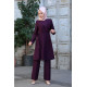 Ahenk Tunik Pantolon Takım Mor Ahenk Tunik Pantolon Takım Mor